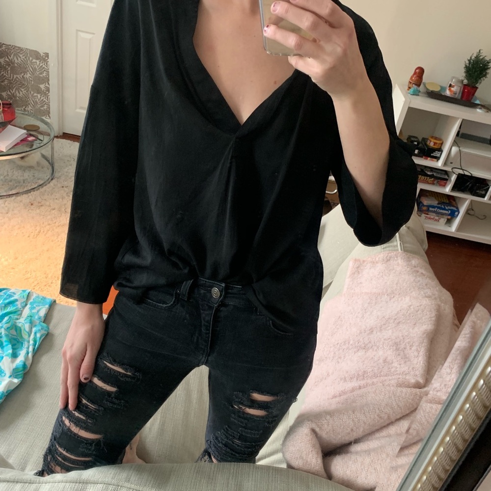 Black Blouse - sexy et chic